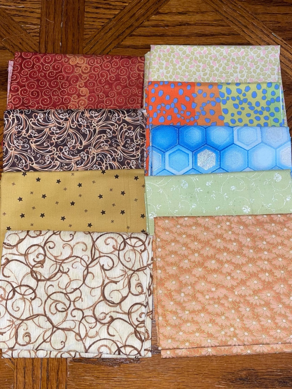 Cotton Fat Quarters Fabric Bundle Bundle of 9 Assorted Sewing & Crafts Quilting